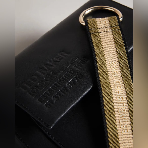 Ted Baker Branded Darcell Webbing Satchel Cross Body Bag (black) - Picture 10 of 10